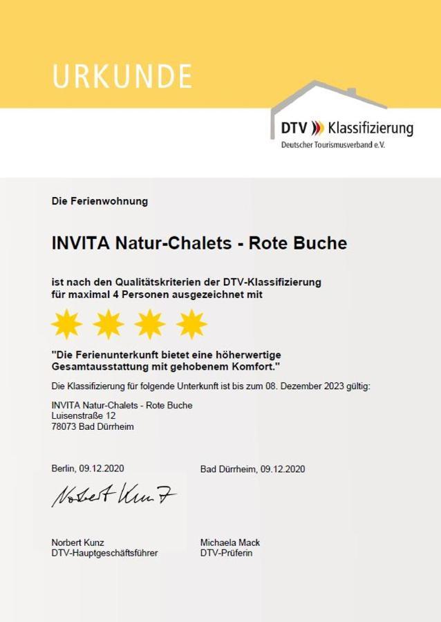 Invita Natur Chalets Bad Dürrheim Exterior foto